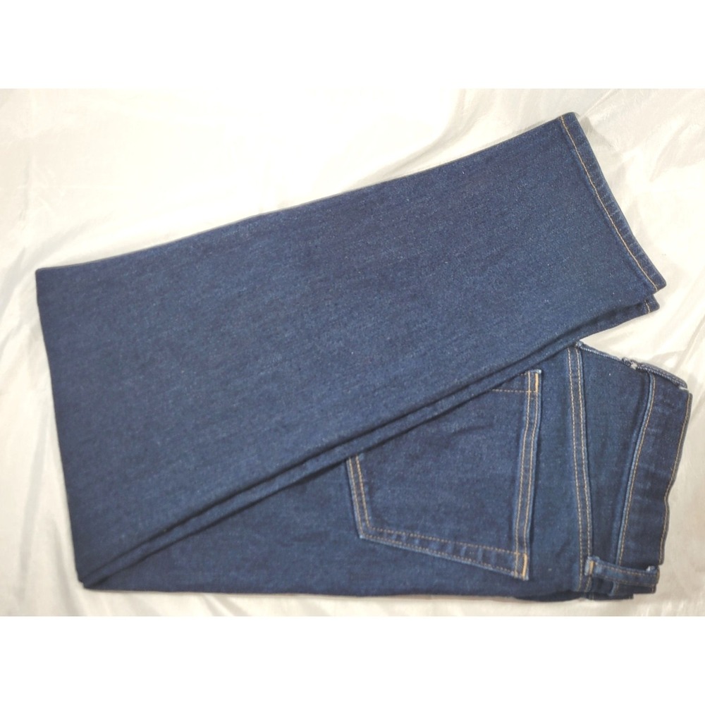 Uniqlo Mens High Rise Reg Fit Straight Leg Kaihara Denim Stretch Jeans 31W x 27L